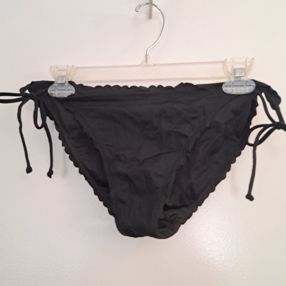 Victoria's Secret Black Side-Tie Bikini Bottoms